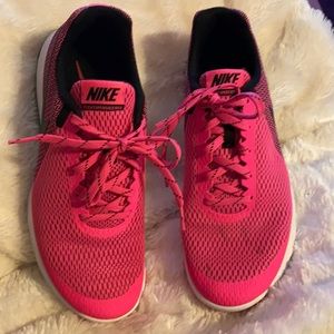 Pink Nike sneakers. Only worn one time.